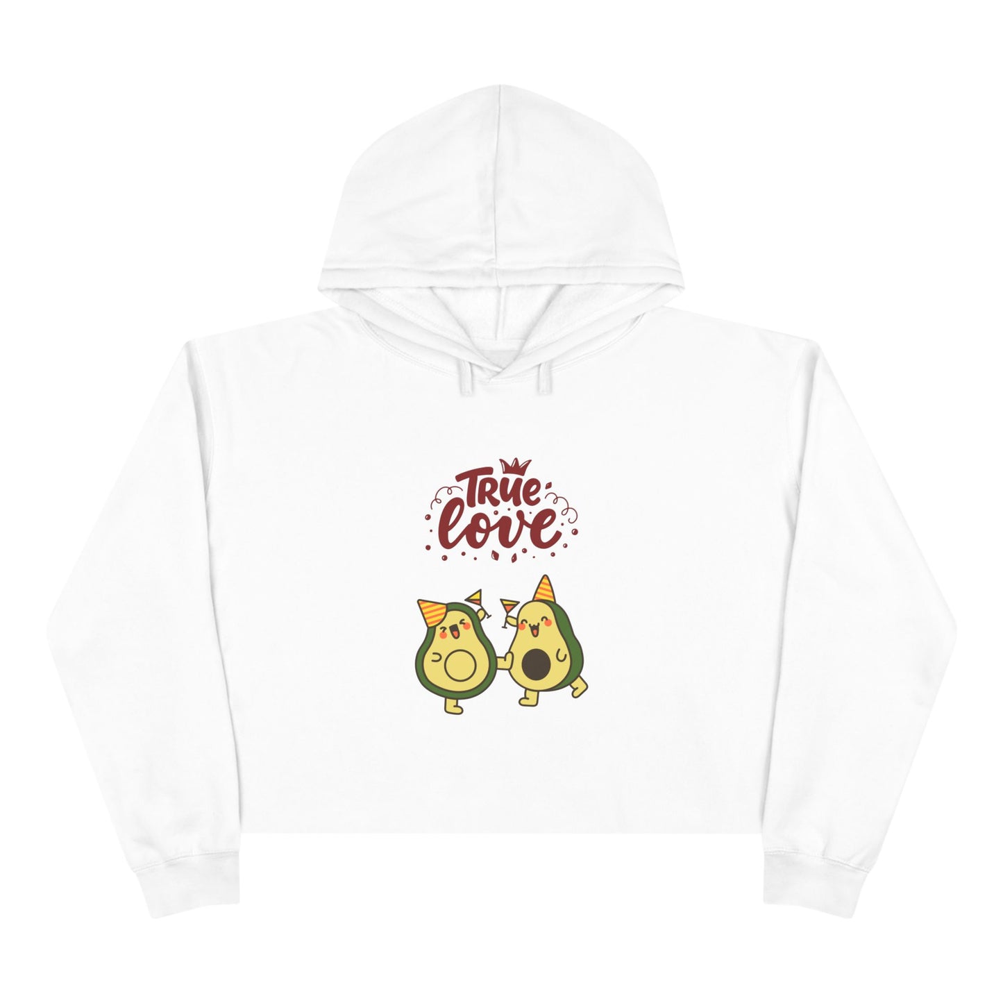 Avocado Love Crop Hoodie