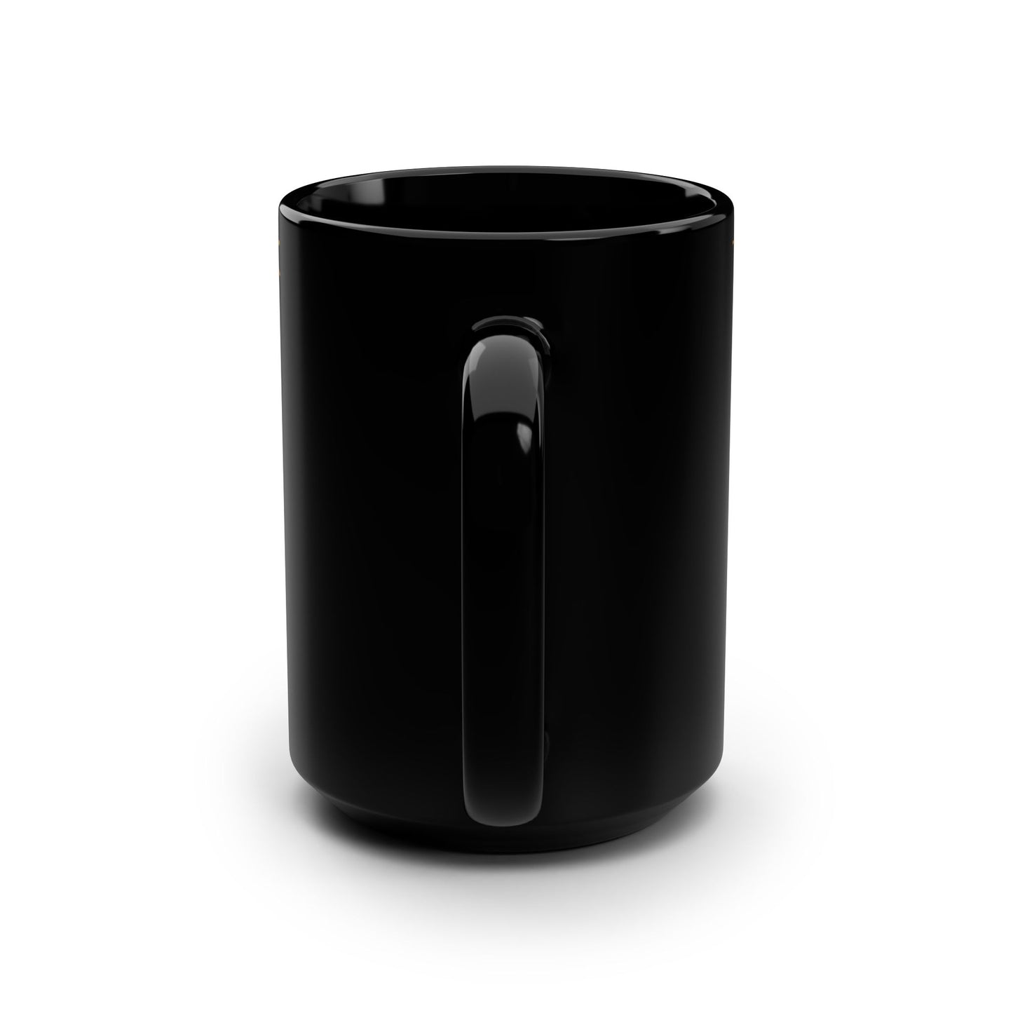 Sun Pattern Mug, 15oz Black Cup