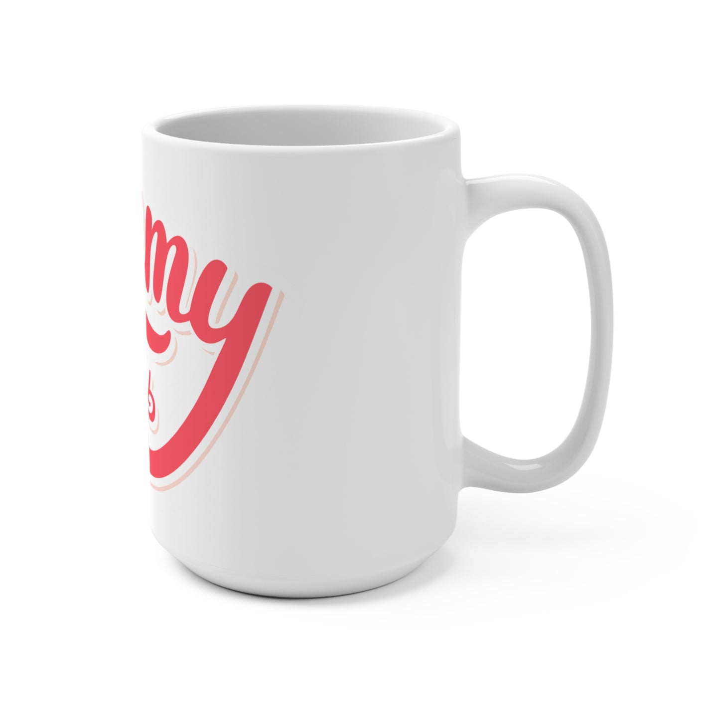 15oz Mug White with Yummy Inscription
