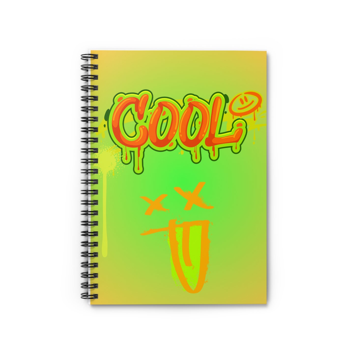 Spray Inscription Spiral Notebook - Ruled Line