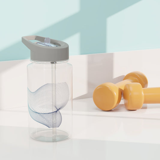 Tritan Water Bottle - Translucent with Colorful Delicate Pattern