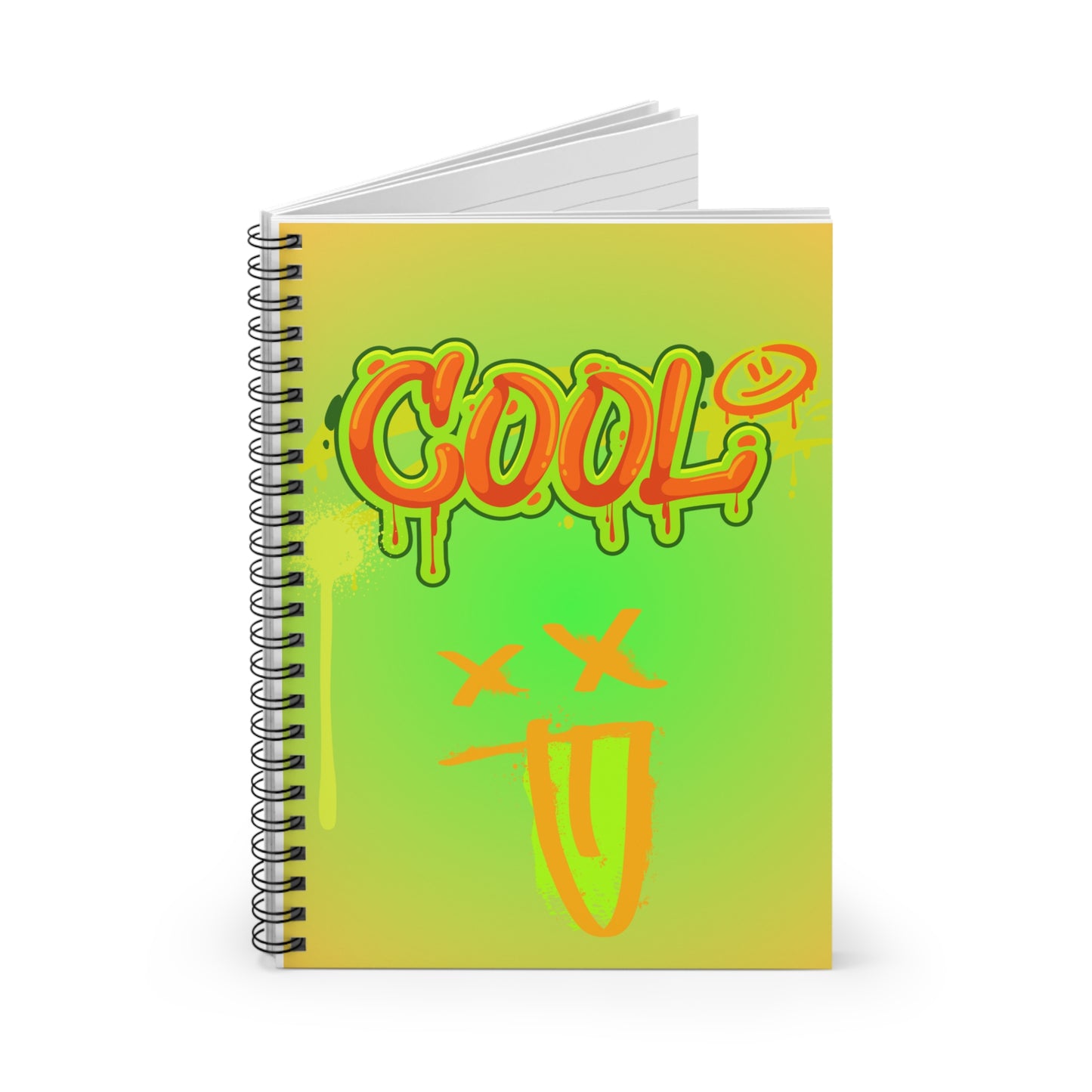 Spray Inscription Spiral Notebook - Ruled Line