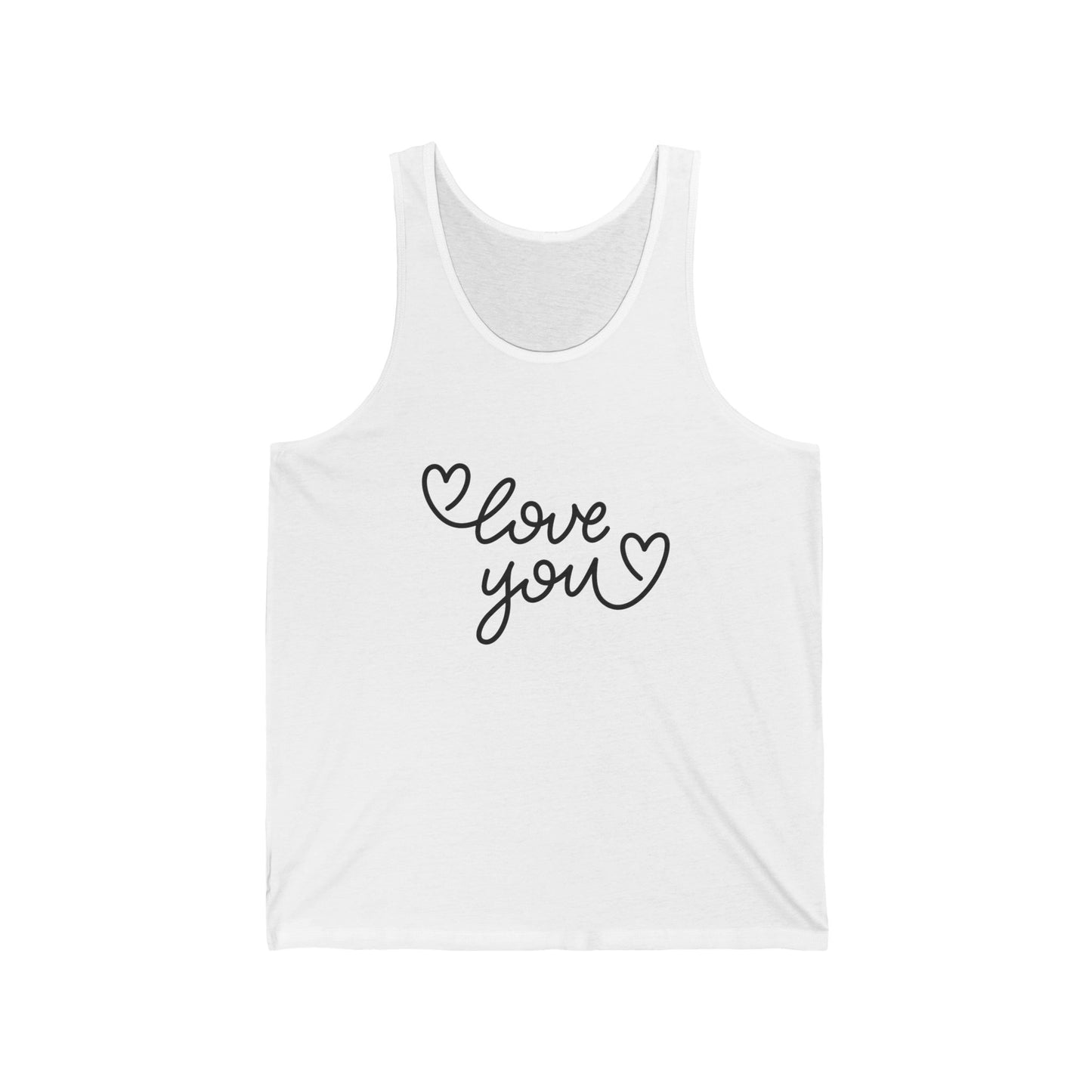 Unisex Tank Top with Colorful Inscription T-shirt