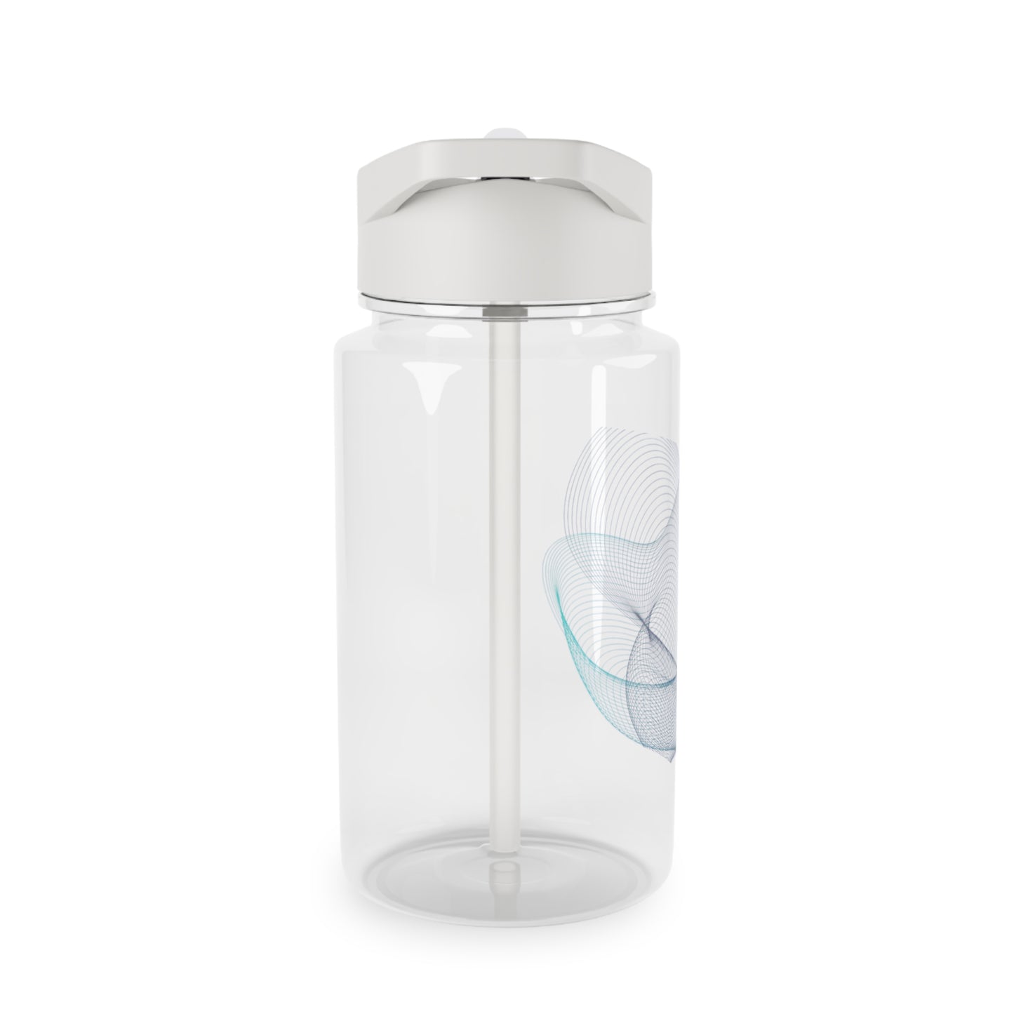 Tritan Water Bottle - Translucent with Colorful Delicate Pattern